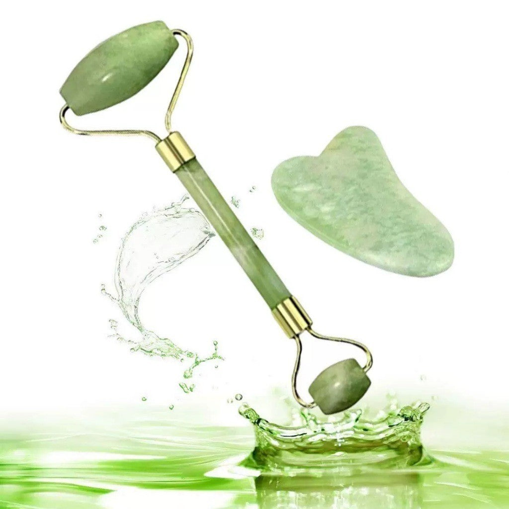 Jade Roller + Gua Sha Set