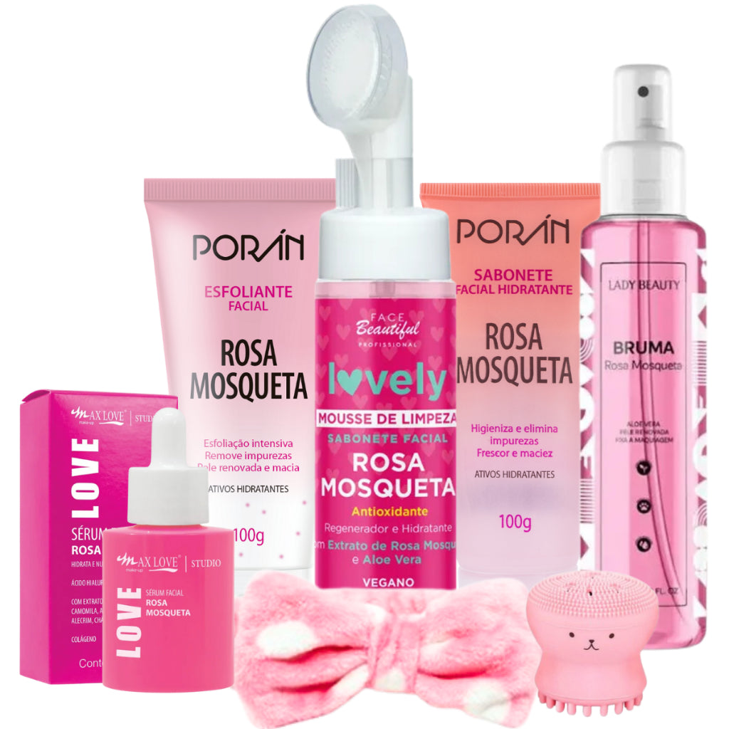 Kit Skin Care Limpeza de Pele com Rosa Mosqueta