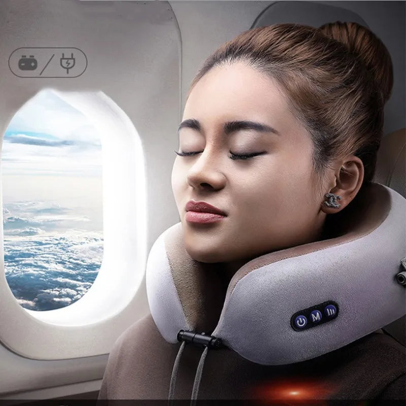 Almofada Massageadora Vibratória Elétrica para Pescoço – USB