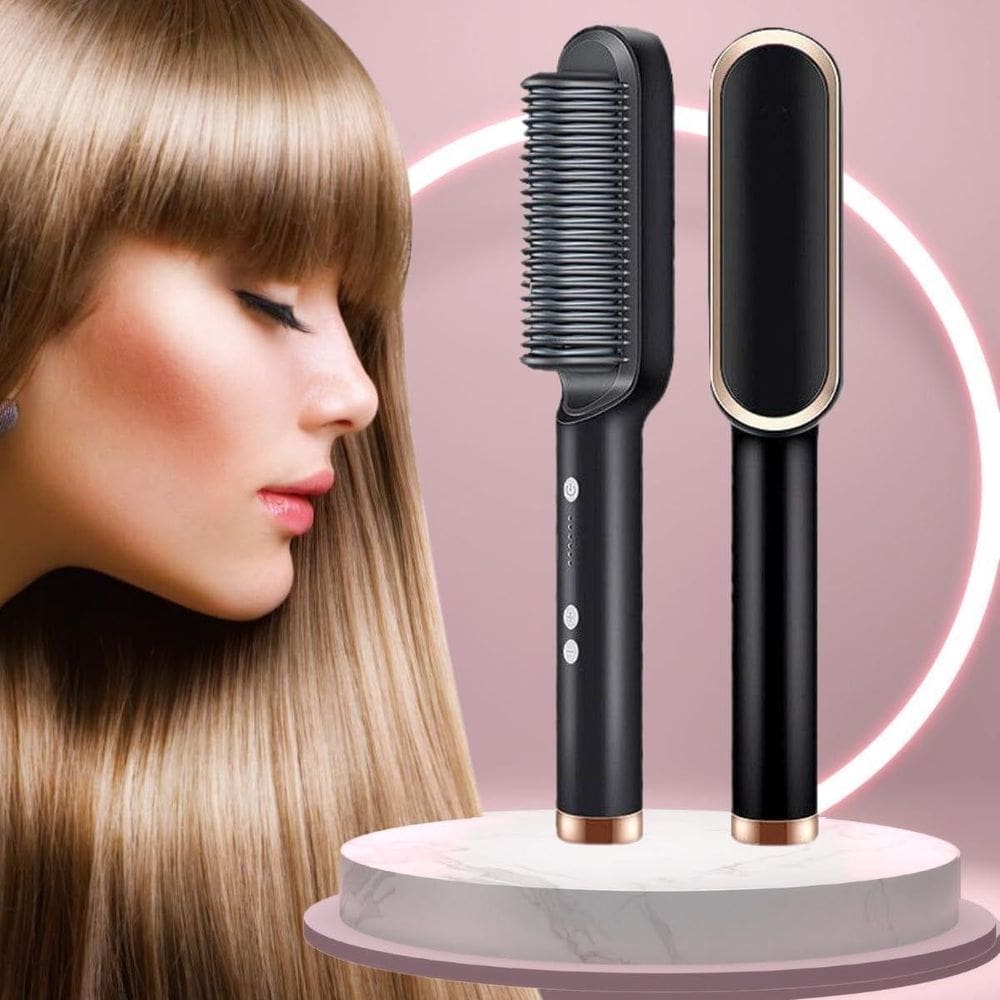 3-in-1 Ceramic Straightening Brush

