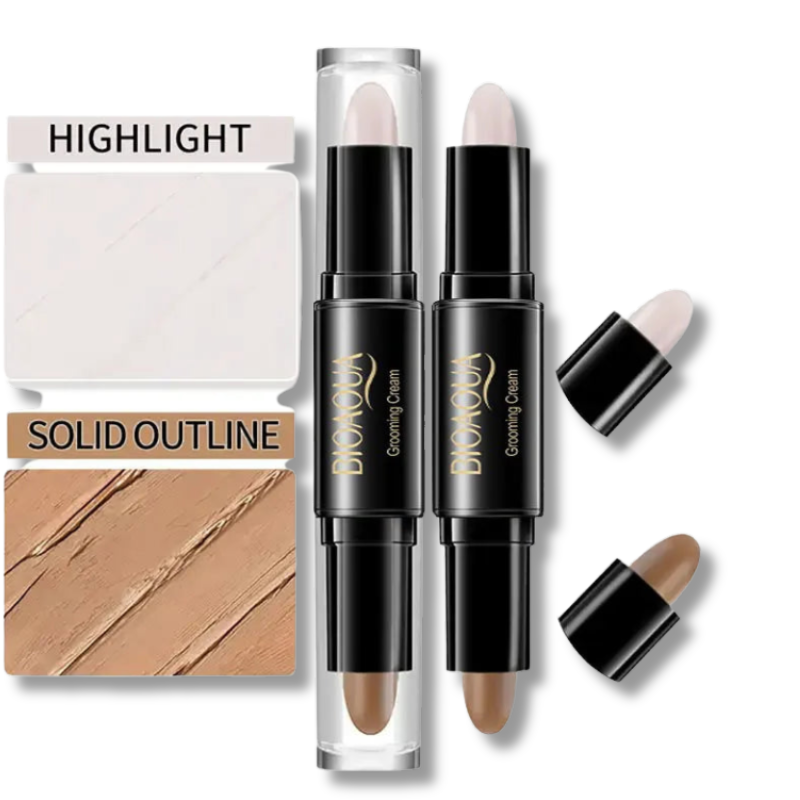 FaceSculpt DuoStick™ – 2-in-1 Highlight & Contour Stick
