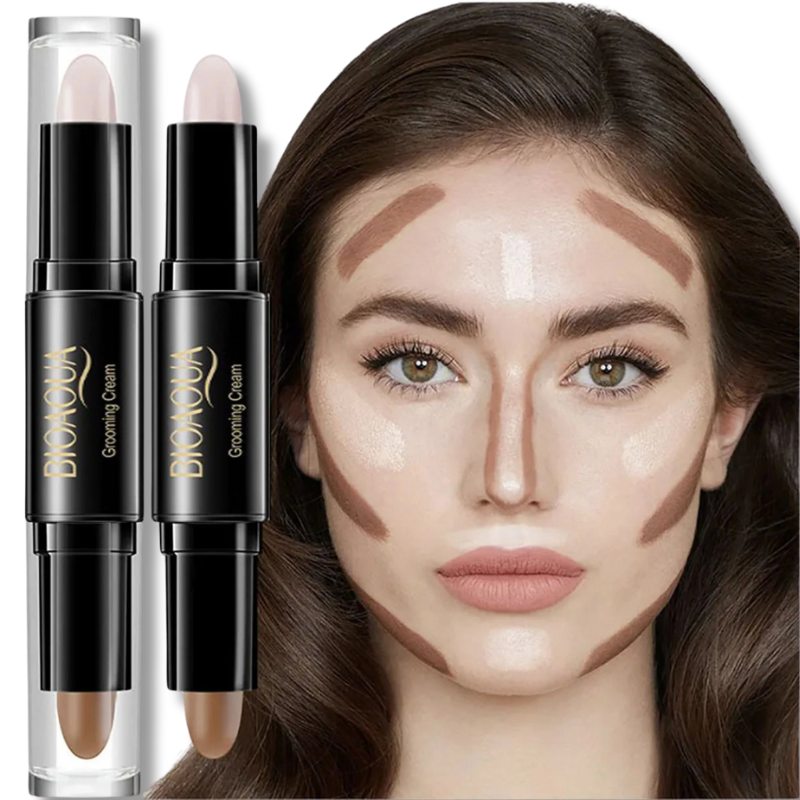 FaceSculpt DuoStick™ – 2-in-1 Highlight & Contour Stick
