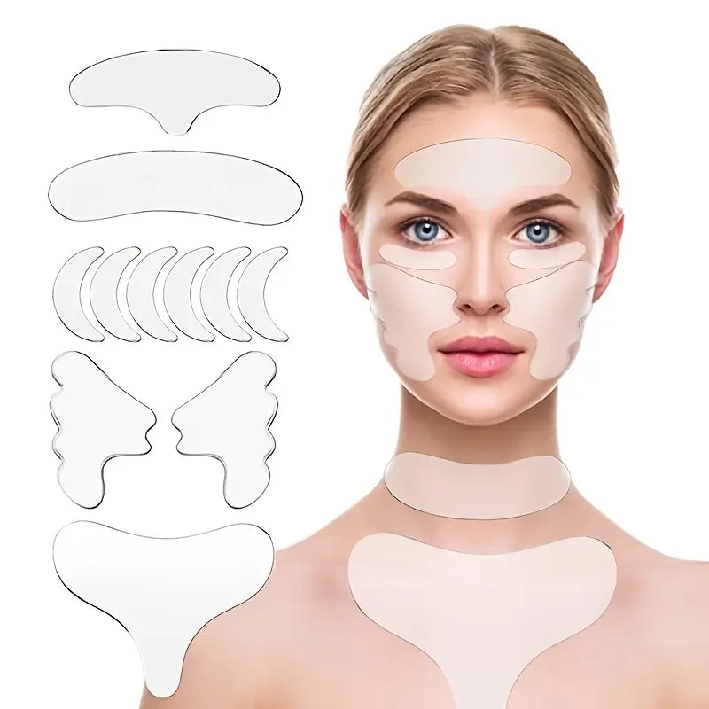 Reusable Anti-Wrinkle Adhesive Pads (Face & Chest)