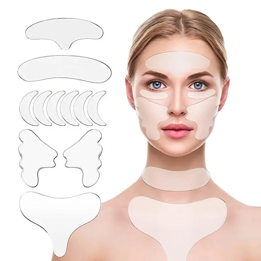 Reusable Anti-Wrinkle Adhesive Pads (Face & Chest)