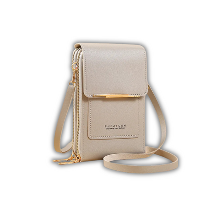 Bolsa antifurto compacta e funcional com tela touch