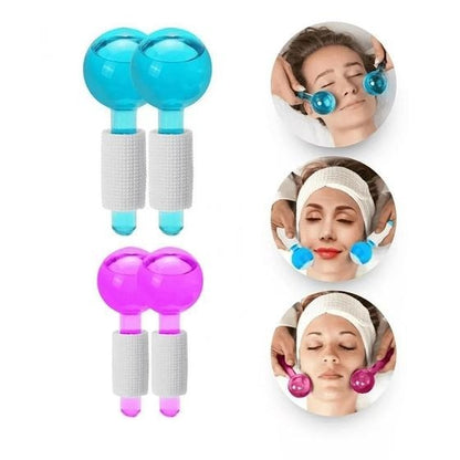 Massageador Facial e Corporal em Esfera com Efeito de Cromoterapia