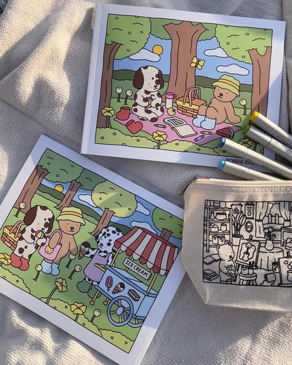 Kit de Colorir Premium – Canetas Marcadoras + Livro