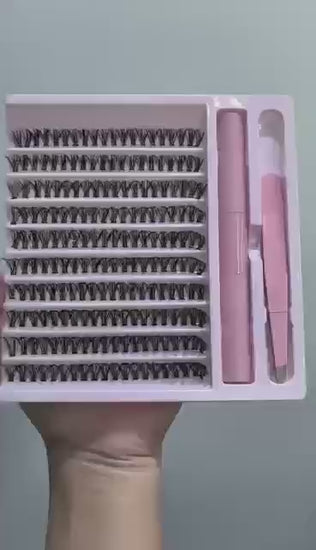 Kit completo de extensão de cílios para aplicar de forma simples e eficaz